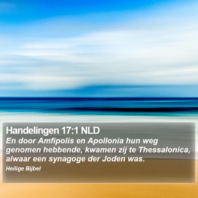 Handelingen 17:1 NLD Bible Verse Image
