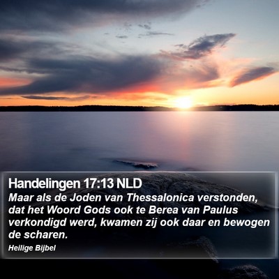 Handelingen 17:13 NLD Bible Verse Image