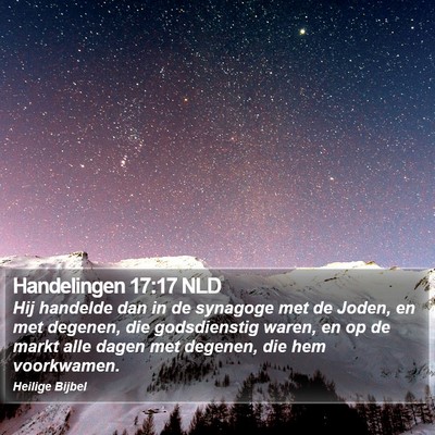 Handelingen 17:17 NLD Bible Verse Image