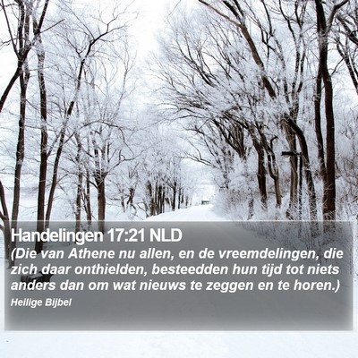 Handelingen 17:21 NLD Bible Verse Image