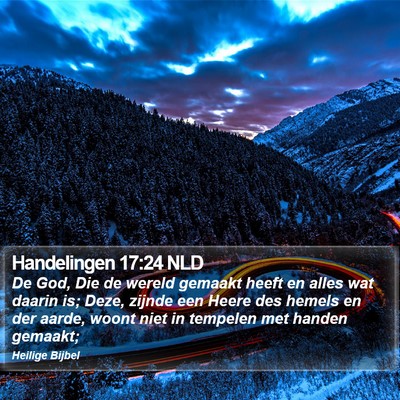 Handelingen 17:24 NLD Bible Verse Image