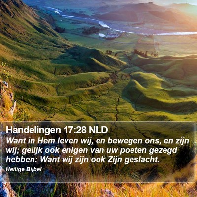 Handelingen 17:28 NLD Bible Verse Image