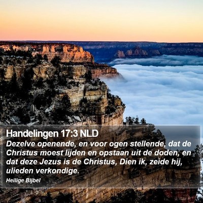 Handelingen 17:3 NLD Bible Verse Image