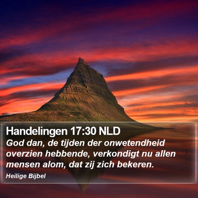 Handelingen 17:30 NLD Bible Verse Image