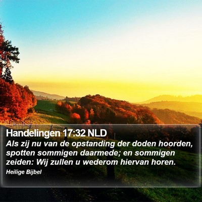 Handelingen 17:32 NLD Bible Verse Image