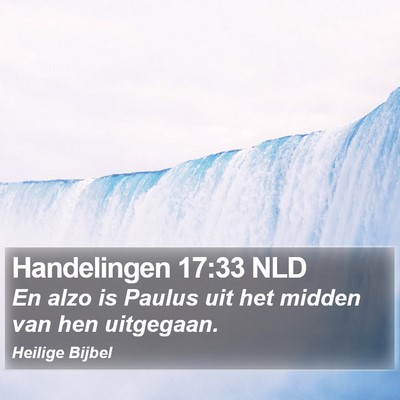 Handelingen 17:33 NLD Bible Verse Image