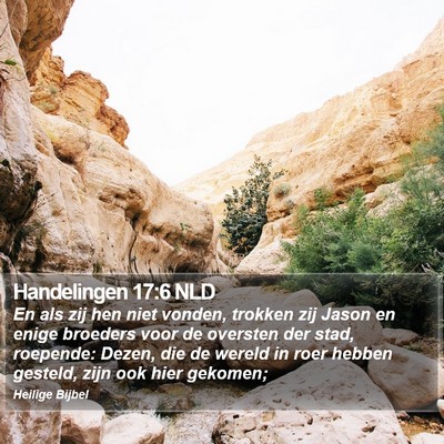 Handelingen 17:6 NLD Bible Verse Image