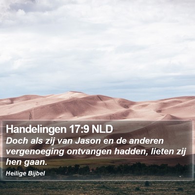 Handelingen 17:9 NLD Bible Verse Image