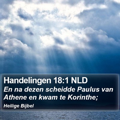 Handelingen 18:1 NLD Bible Verse Image