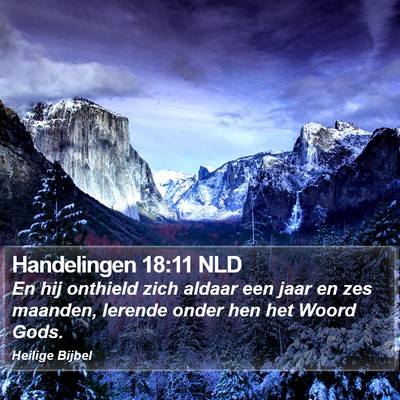 Handelingen 18:11 NLD Bible Verse Image