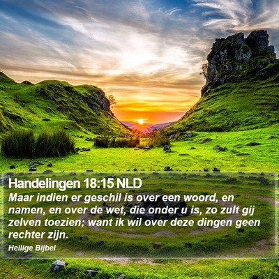 Handelingen 18:15 NLD Bible Verse Image