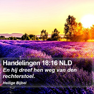 Handelingen 18:16 NLD Bible Verse Image