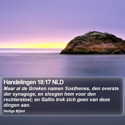 Handelingen 18:17 NLD Bible Verse Image