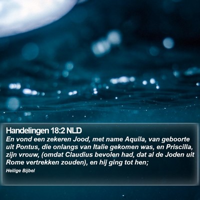 Handelingen 18:2 NLD Bible Verse Image