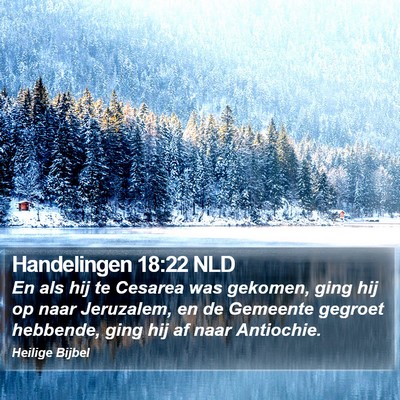 Handelingen 18:22 NLD Bible Verse Image
