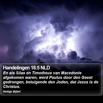 Handelingen 18:5 NLD Bible Verse Image