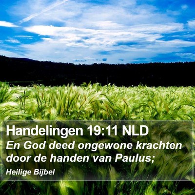 Handelingen 19:11 NLD Bible Verse Image