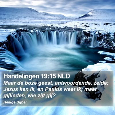 Handelingen 19:15 NLD Bible Verse Image