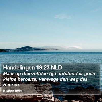 Handelingen 19:23 NLD Bible Verse Image