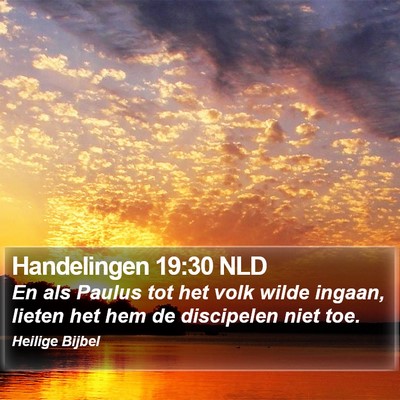 Handelingen 19:30 NLD Bible Verse Image