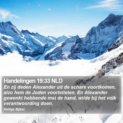 Handelingen 19:33 NLD Bible Verse Image