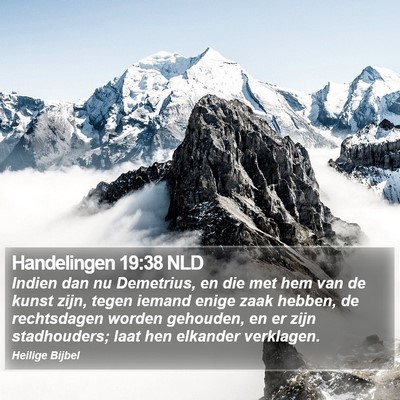 Handelingen 19:38 NLD Bible Verse Image