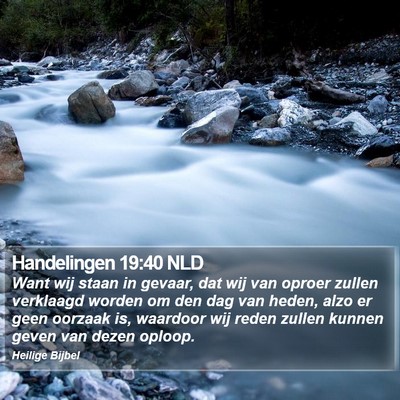 Handelingen 19:40 NLD Bible Verse Image