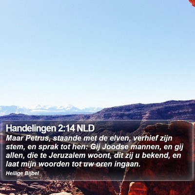 Handelingen 2:14 NLD Bible Verse Image
