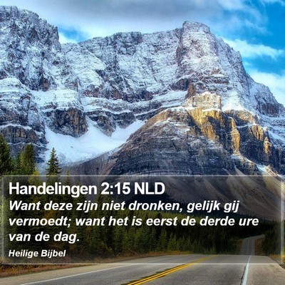 Handelingen 2:15 NLD Bible Verse Image