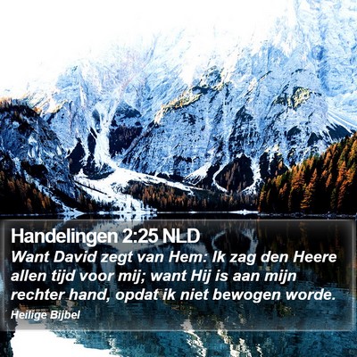 Handelingen 2:25 NLD Bible Verse Image
