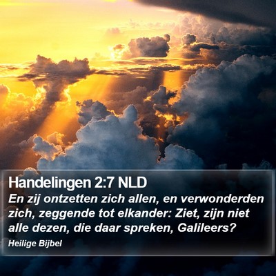 Handelingen 2:7 NLD Bible Verse Image
