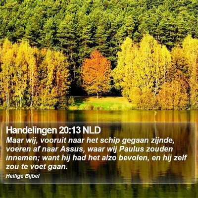 Handelingen 20:13 NLD Bible Verse Image