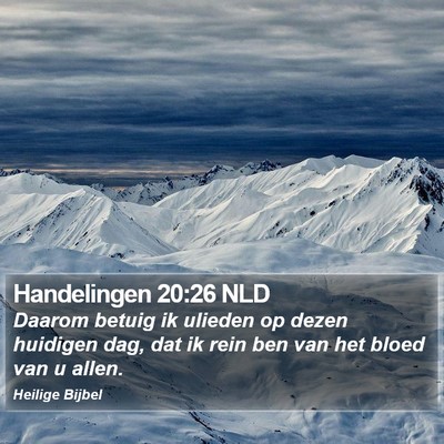 Handelingen 20:26 NLD Bible Verse Image