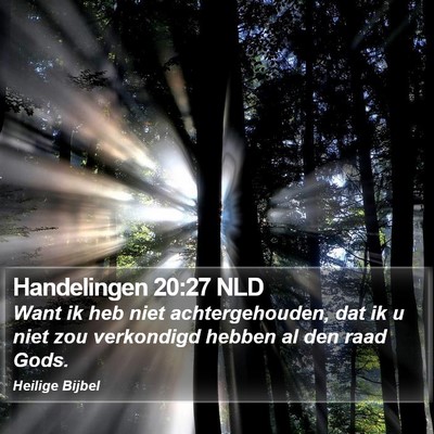 Handelingen 20:27 NLD Bible Verse Image
