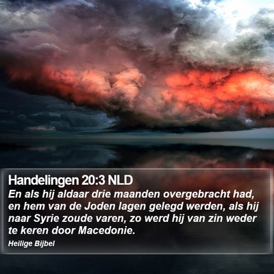 Handelingen 20:3 NLD Bible Verse Image