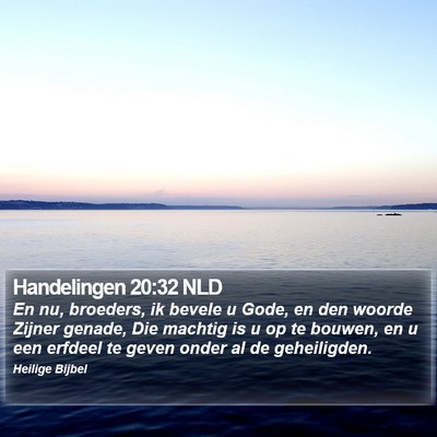 Handelingen 20:32 NLD Bible Verse Image