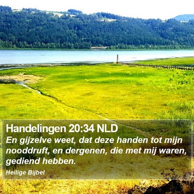 Handelingen 20:34 NLD Bible Verse Image