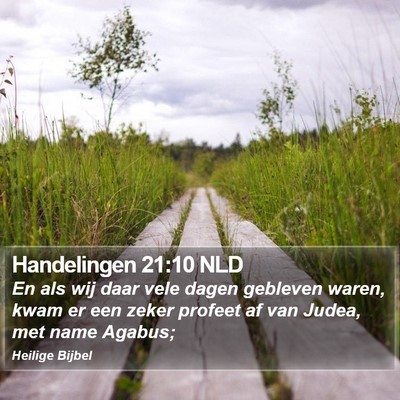 Handelingen 21:10 NLD Bible Verse Image