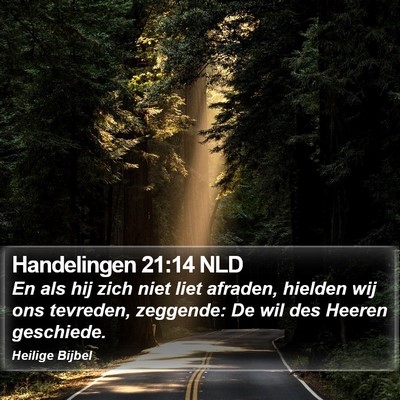 Handelingen 21:14 NLD Bible Verse Image