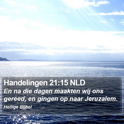 Handelingen 21:15 NLD Bible Verse Image