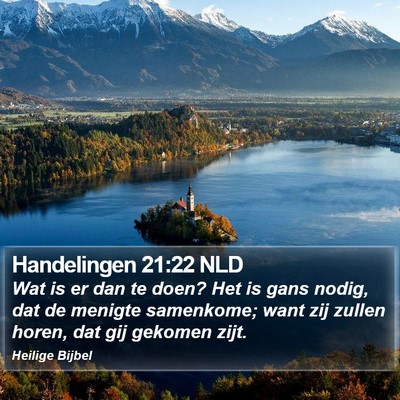 Handelingen 21:22 NLD Bible Verse Image
