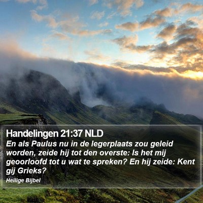 Handelingen 21:37 NLD Bible Verse Image
