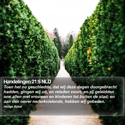 Handelingen 21:5 NLD Bible Verse Image