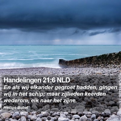 Handelingen 21:6 NLD Bible Verse Image