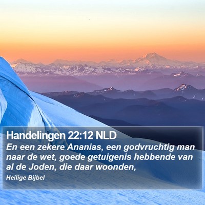 Handelingen 22:12 NLD Bible Verse Image