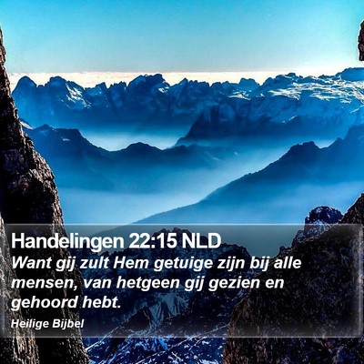 Handelingen 22:15 NLD Bible Verse Image
