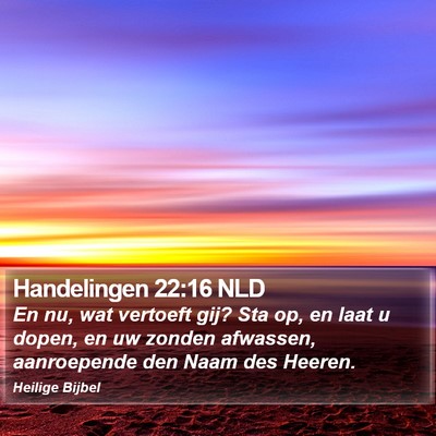 Handelingen 22:16 NLD Bible Verse Image