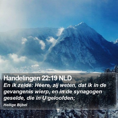 Handelingen 22:19 NLD Bible Verse Image