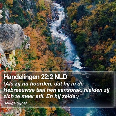 Handelingen 22:2 NLD Bible Verse Image
