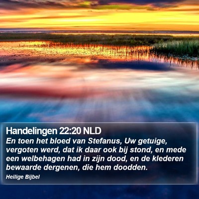 Handelingen 22:20 NLD Bible Verse Image